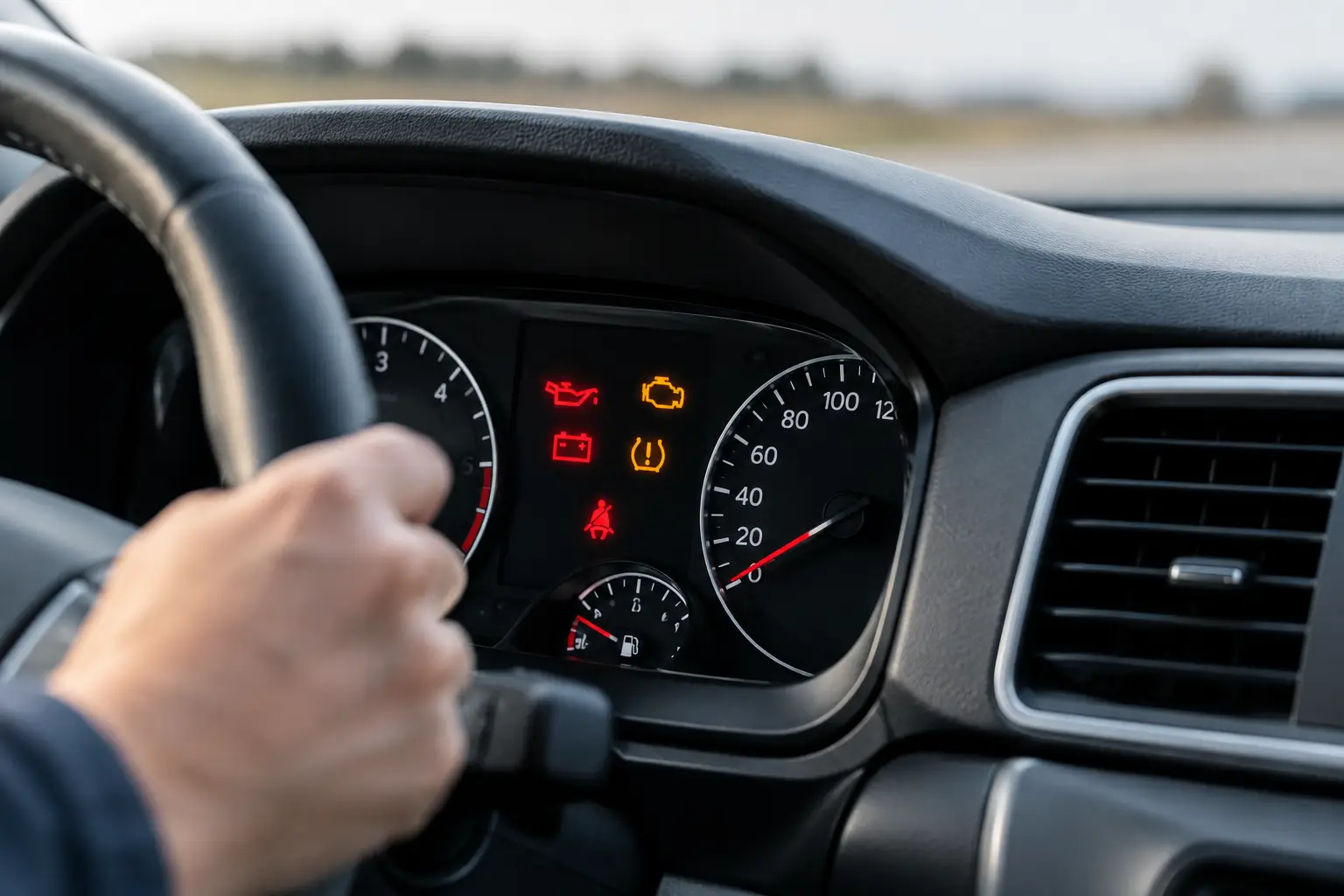 Van Warning Lights: What They Mean and What to Do