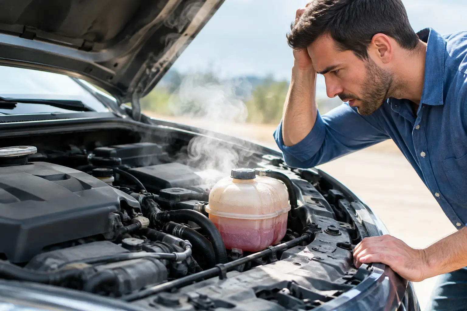 What an Overheating Engine Example Looks Like